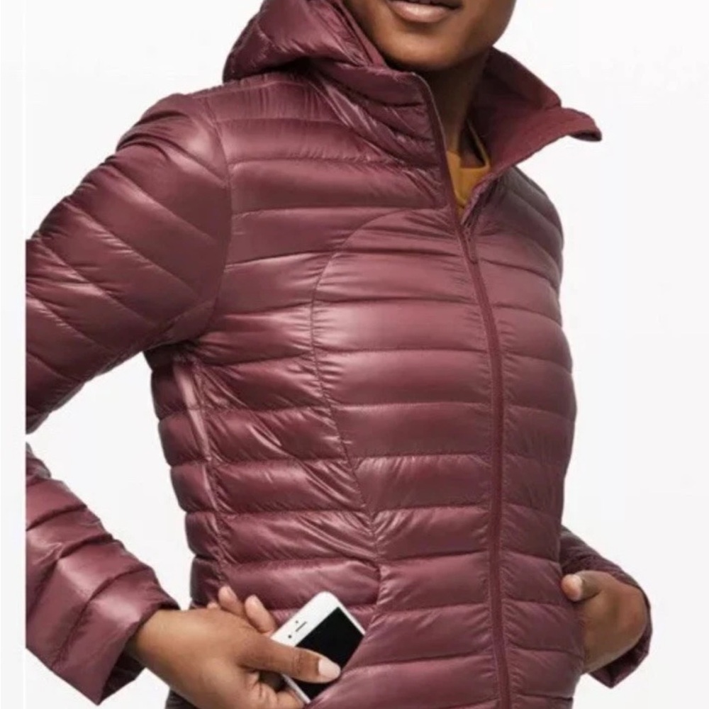 Lululemon Athletica Maroon Puffer Jacket